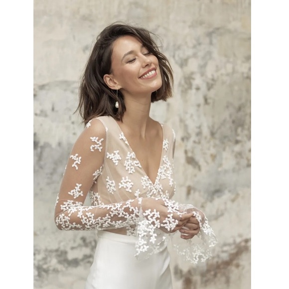 Rime Arodaky Elegant Wedding Jumpsuit Size 34 - Picture 3 of 16